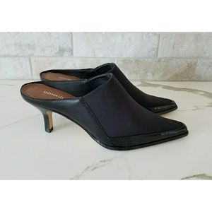 NIB Donald J. Pliner black mules